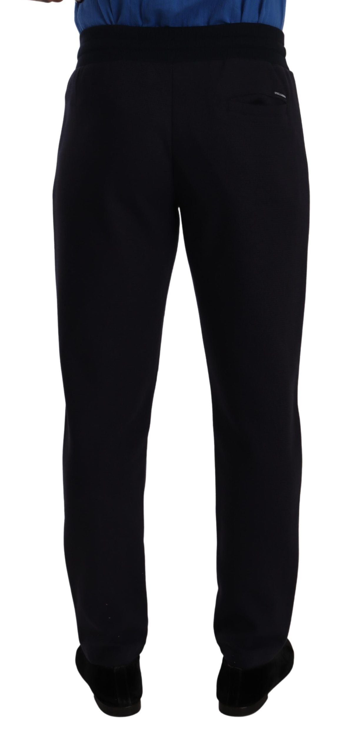 Dolce &amp; Gabbana Pantalon de jogging bleu élégant pour homme