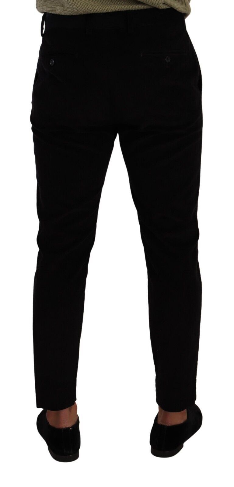 Dolce &amp; Gabbana Pantalon skinny élégant en velours côtelé coupe slim