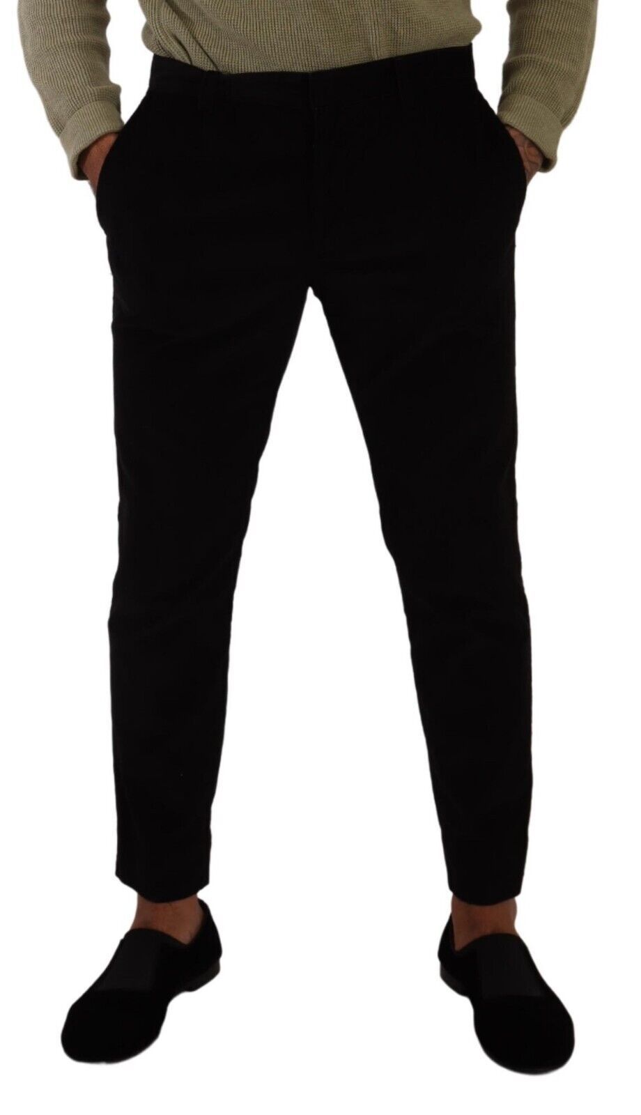 Dolce &amp; Gabbana Pantalon skinny élégant en velours côtelé coupe slim