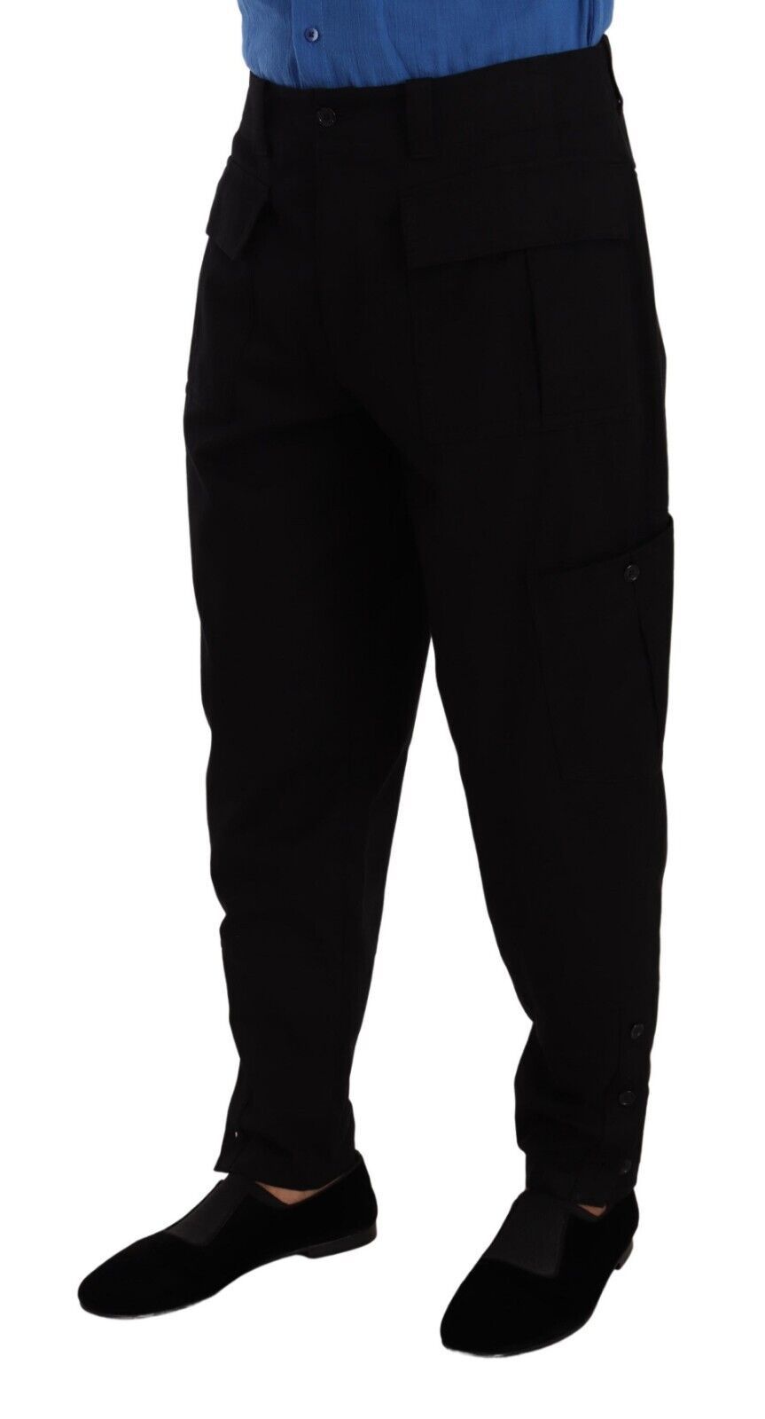 Dolce &amp; Gabbana Pantalon cargo noir chic avec confort extensible