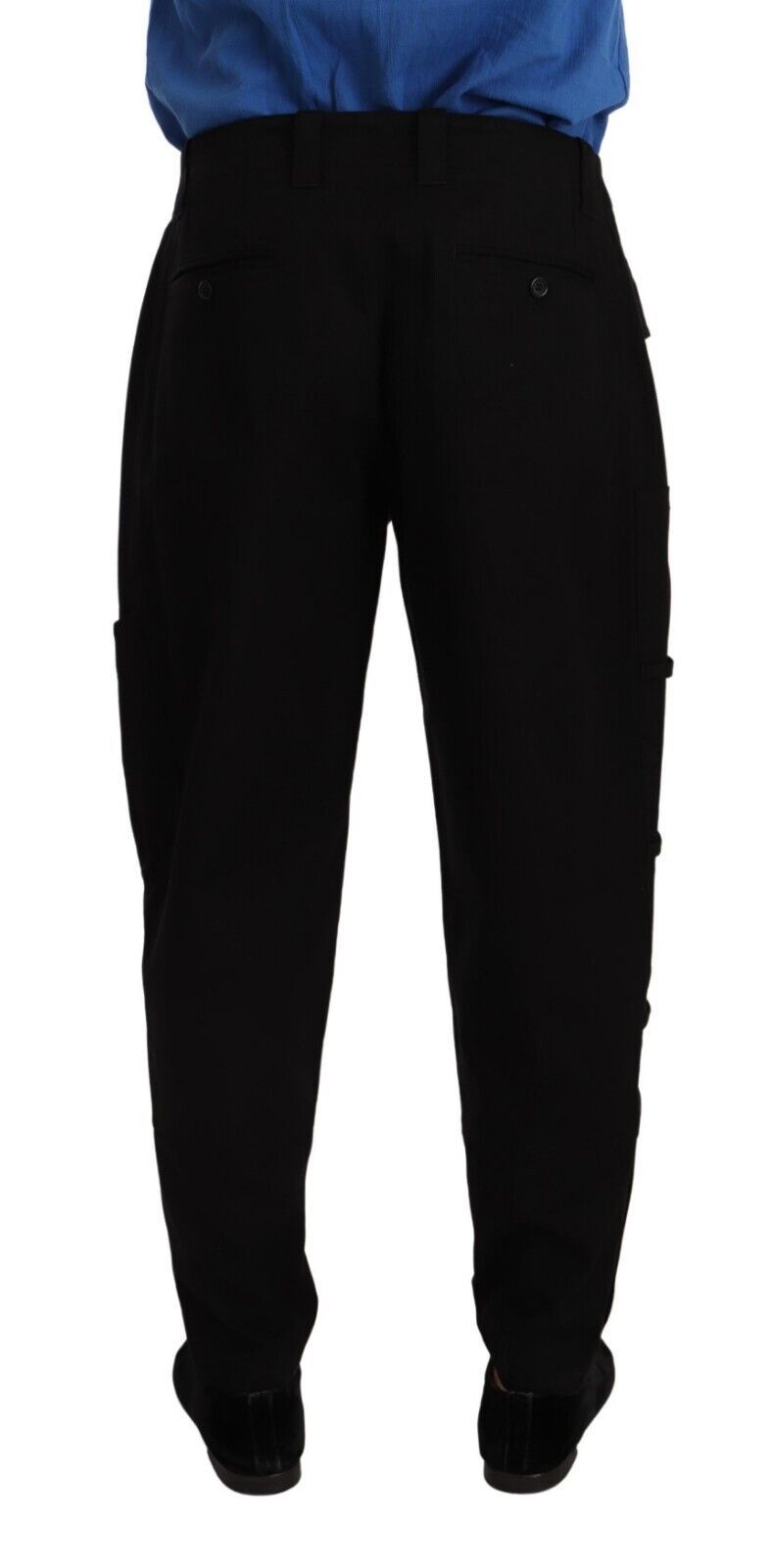 Dolce &amp; Gabbana Pantalon cargo noir chic avec confort extensible