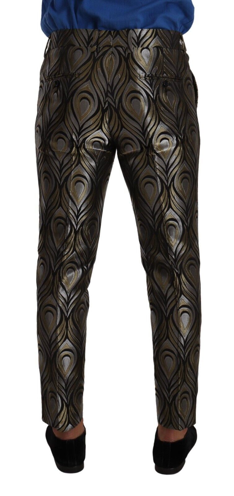 Dolce &amp; Gabbana Pantalon habillé élégant métallisé coupe slim