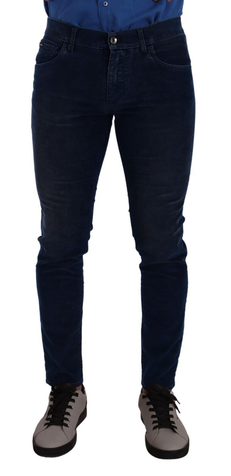 Dolce &amp; Gabbana Jean slim bleu foncé élégant