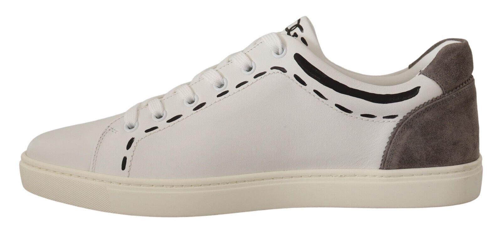 Dolce &amp; Gabbana Baskets décontractées élégantes en cuir blanc