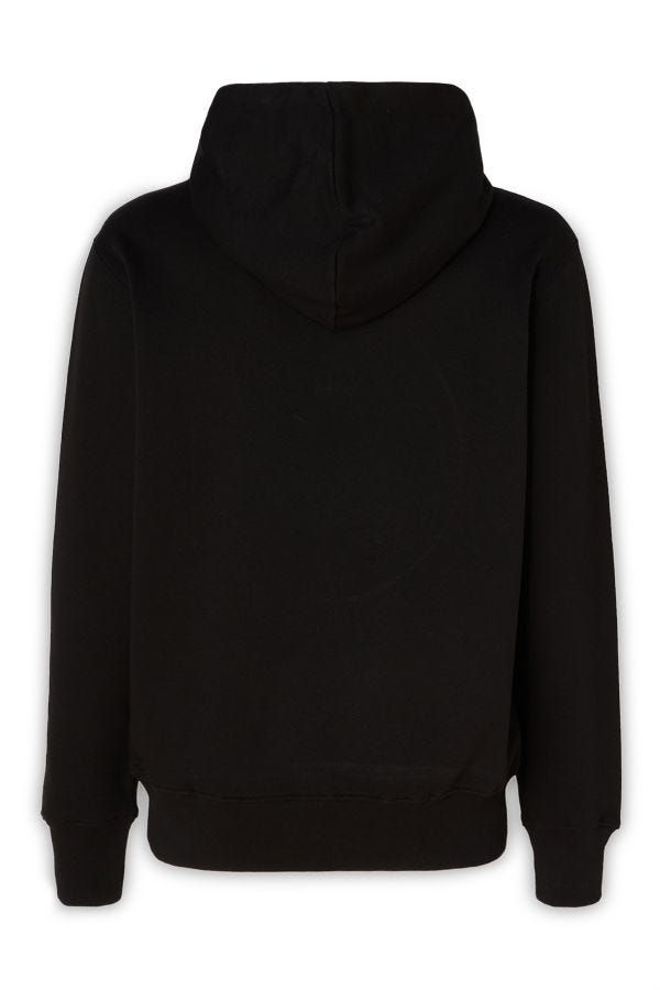 Versace Jeans Superbe sweat-shirt à capuche en coton noir