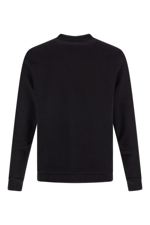 Hugo Boss Sweat-shirt élégant à col rond en coton noir