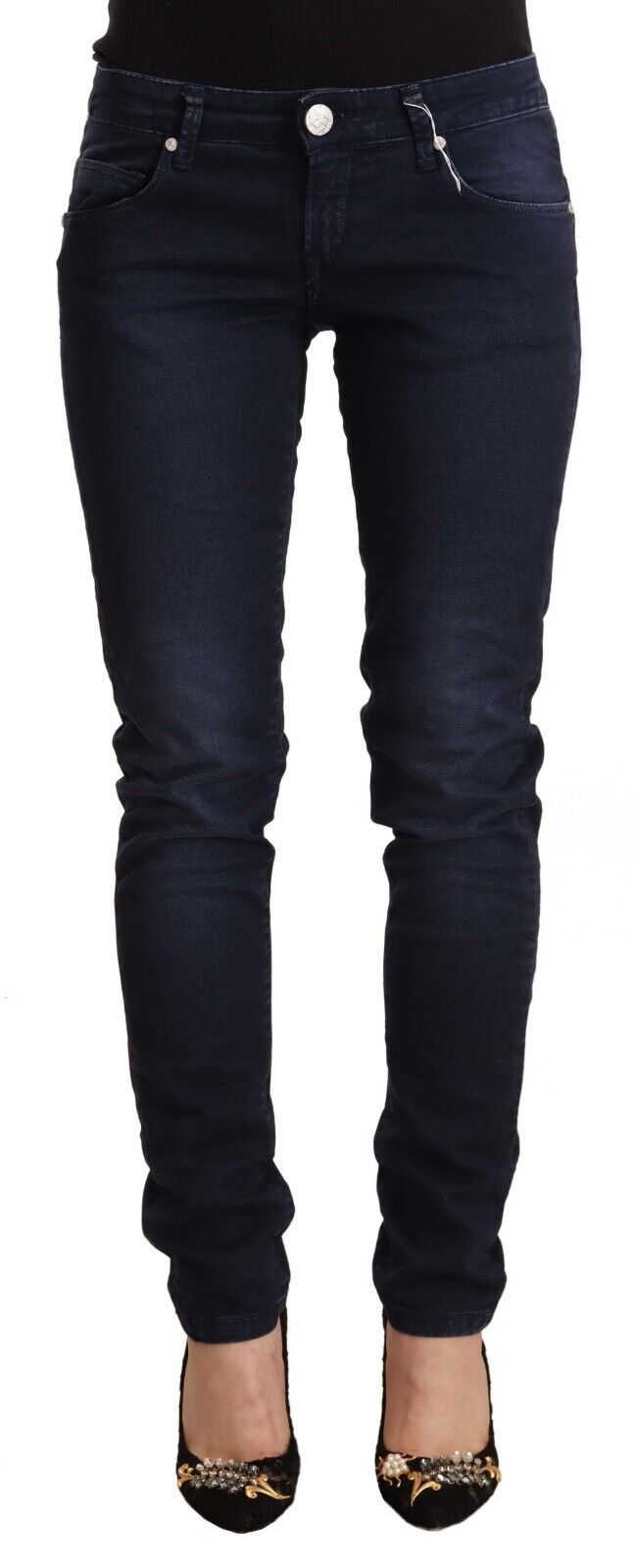 Acht Chic Jean skinny taille basse en bleu