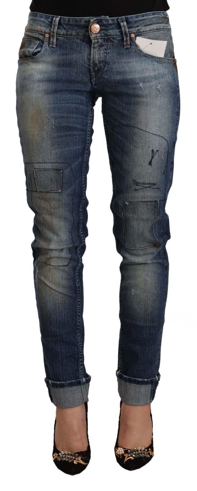 Serenade en jean skinny délavé bleu Acht Chic