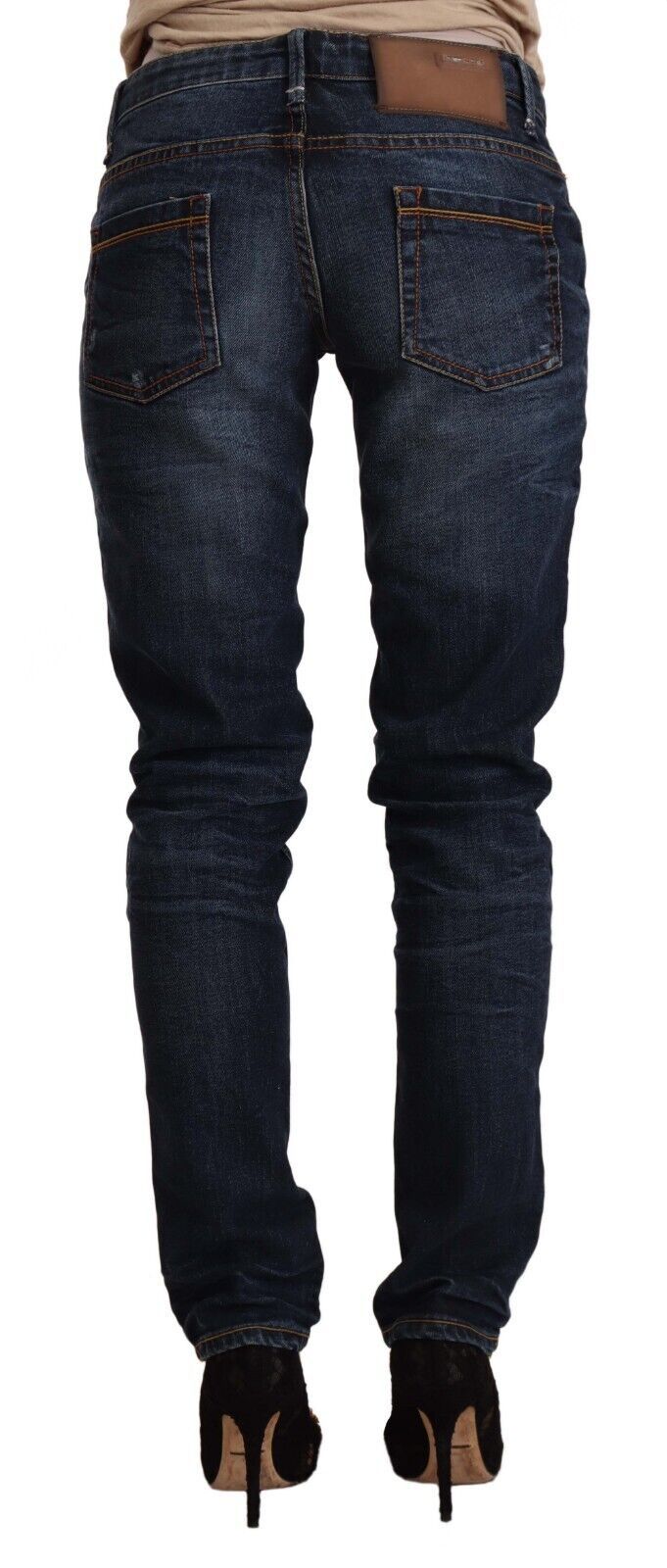 Acht Chic Slim Fit Taille Basse Denim Skinny