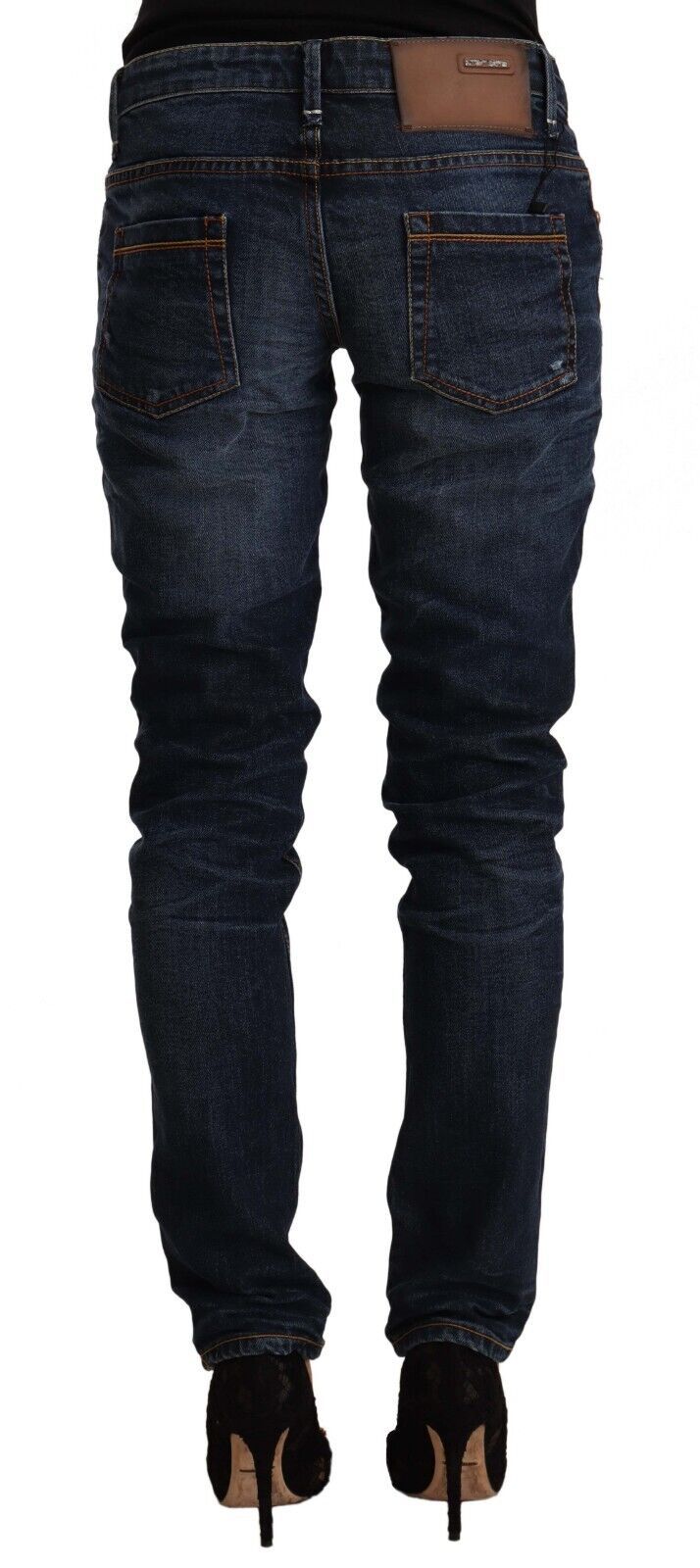 Acht Chic Slim Fit Bleu Denim Délavé