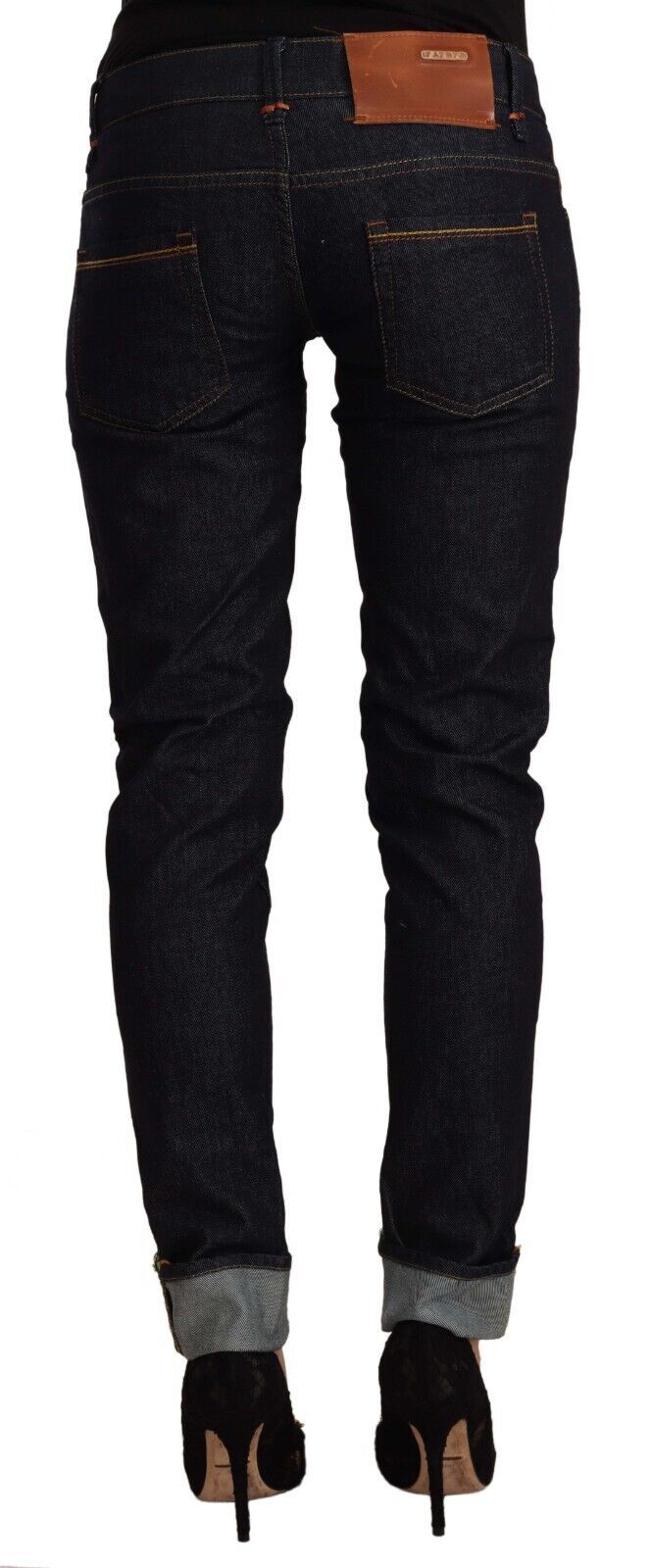 Jean skinny noir taille basse Acht Chic