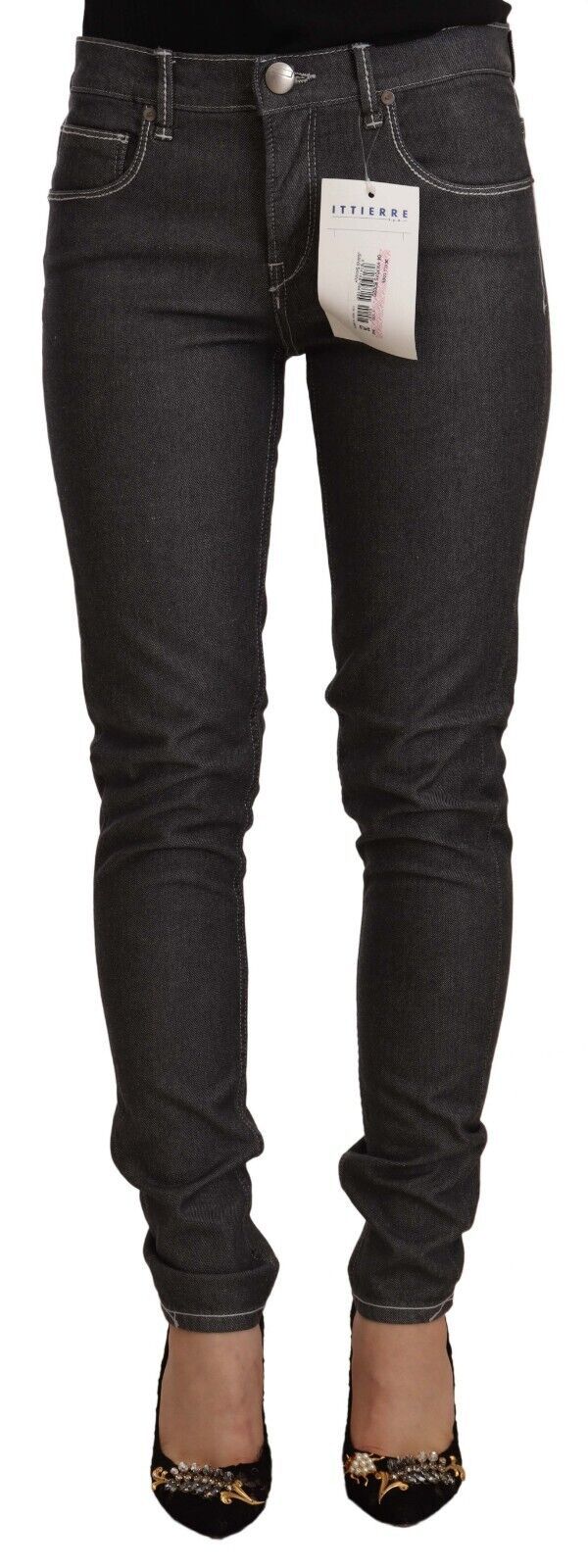 Jean skinny noir taille moyenne Acht Chic