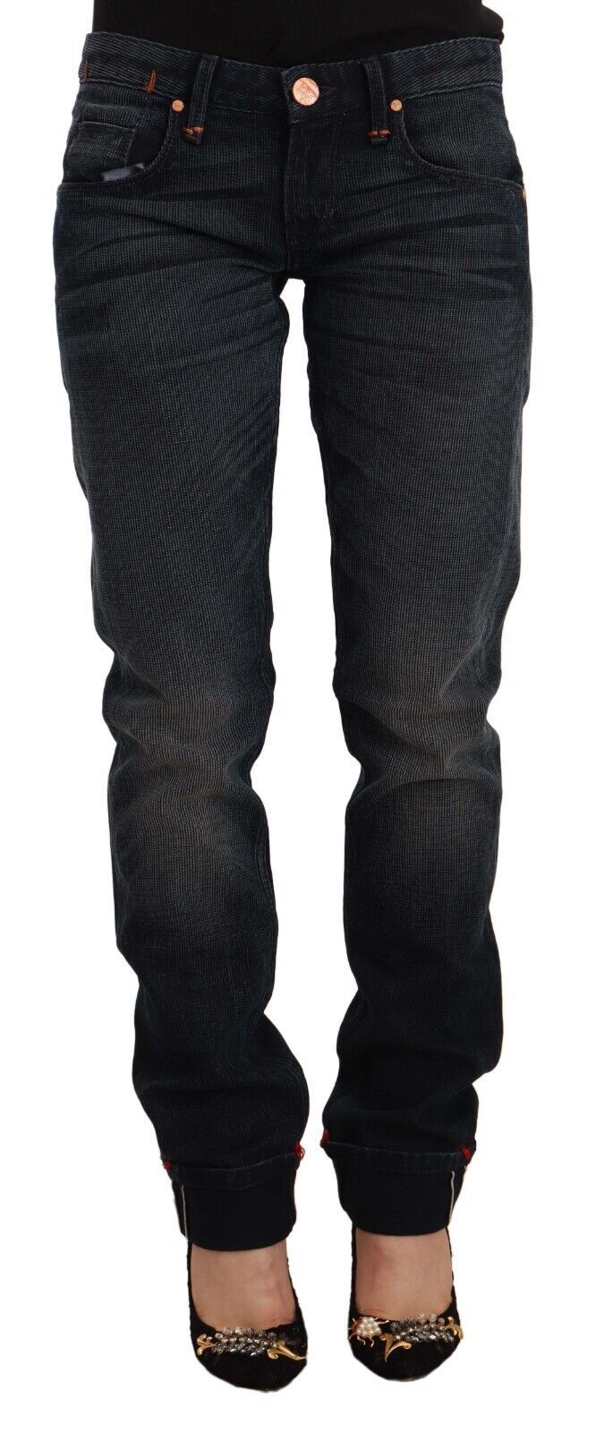 Jean skinny délavé noir élégant Acht