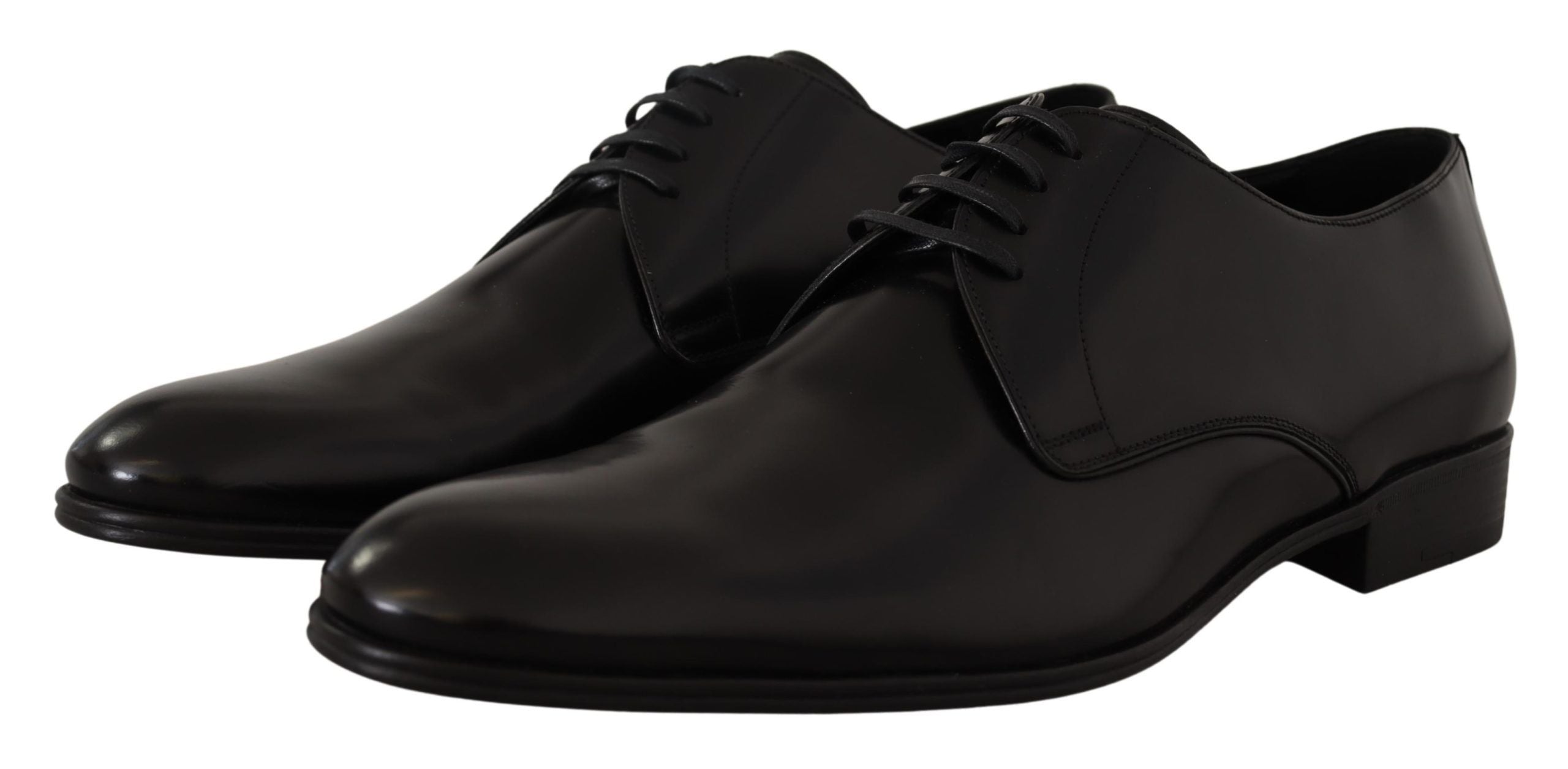 Dolce &amp; Gabbana élégantes chaussures derby en cuir noir