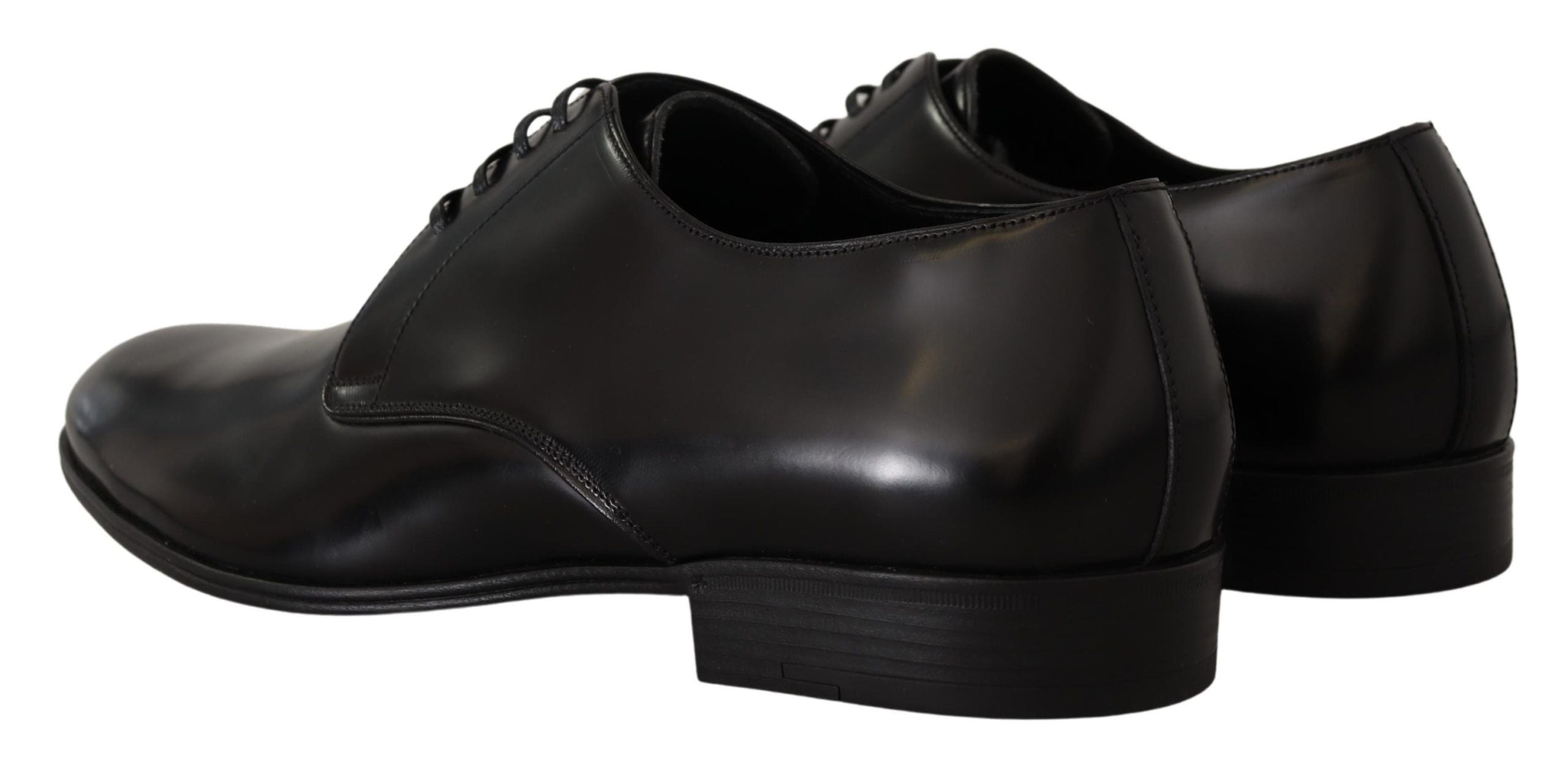 Dolce &amp; Gabbana élégantes chaussures derby en cuir noir