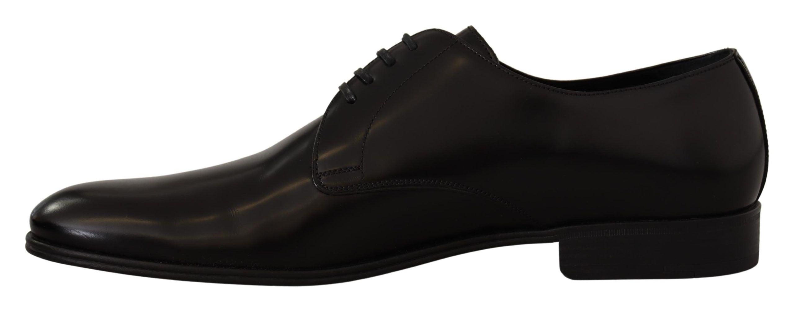 Dolce &amp; Gabbana élégantes chaussures derby en cuir noir