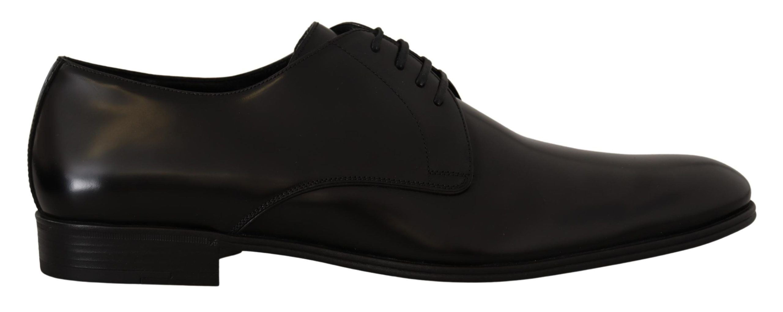 Dolce &amp; Gabbana élégantes chaussures derby en cuir noir