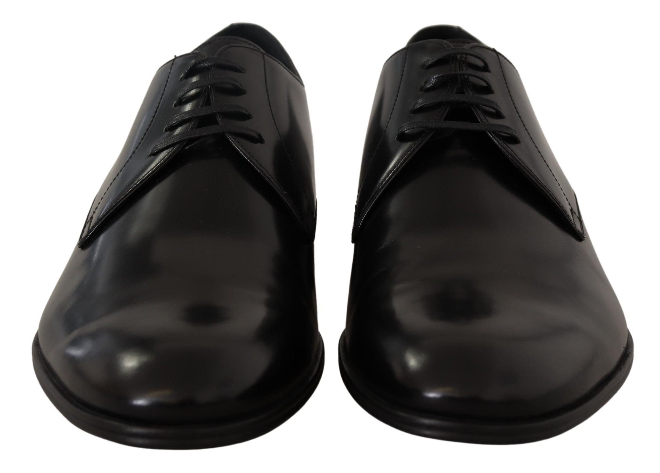 Dolce &amp; Gabbana élégantes chaussures derby en cuir noir