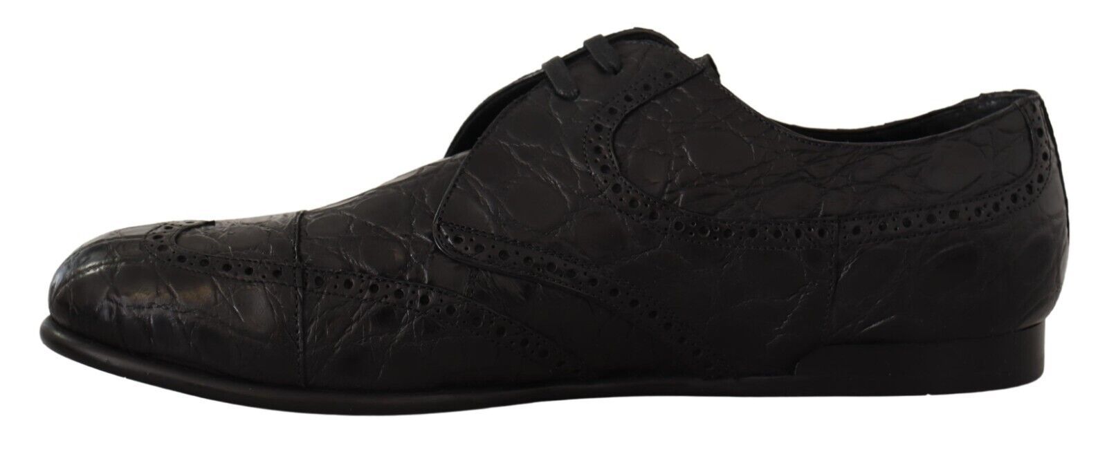 Dolce &amp; Gabbana Chaussures Derby en cuir exotique exquis