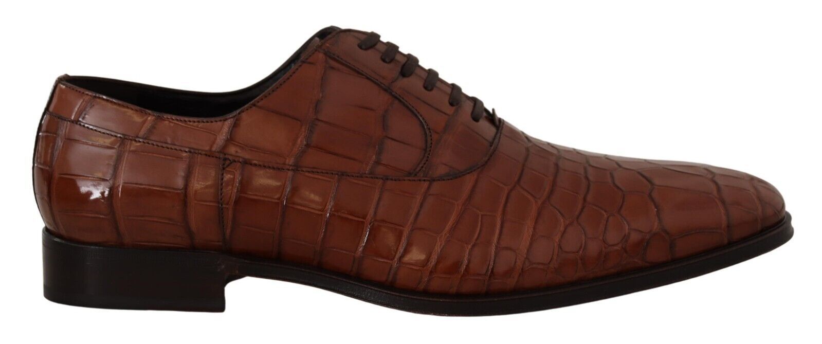 Dolce &amp; Gabbana élégantes chaussures formelles en cuir de crocodile exotique