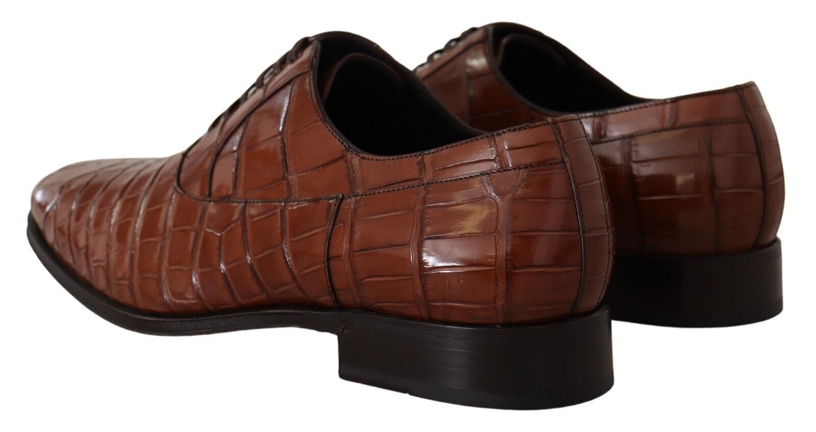 Dolce &amp; Gabbana élégantes chaussures formelles en cuir de crocodile exotique