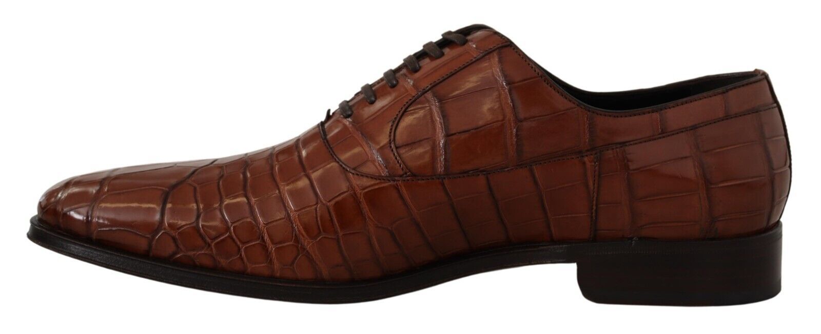 Dolce &amp; Gabbana élégantes chaussures formelles en cuir de crocodile exotique