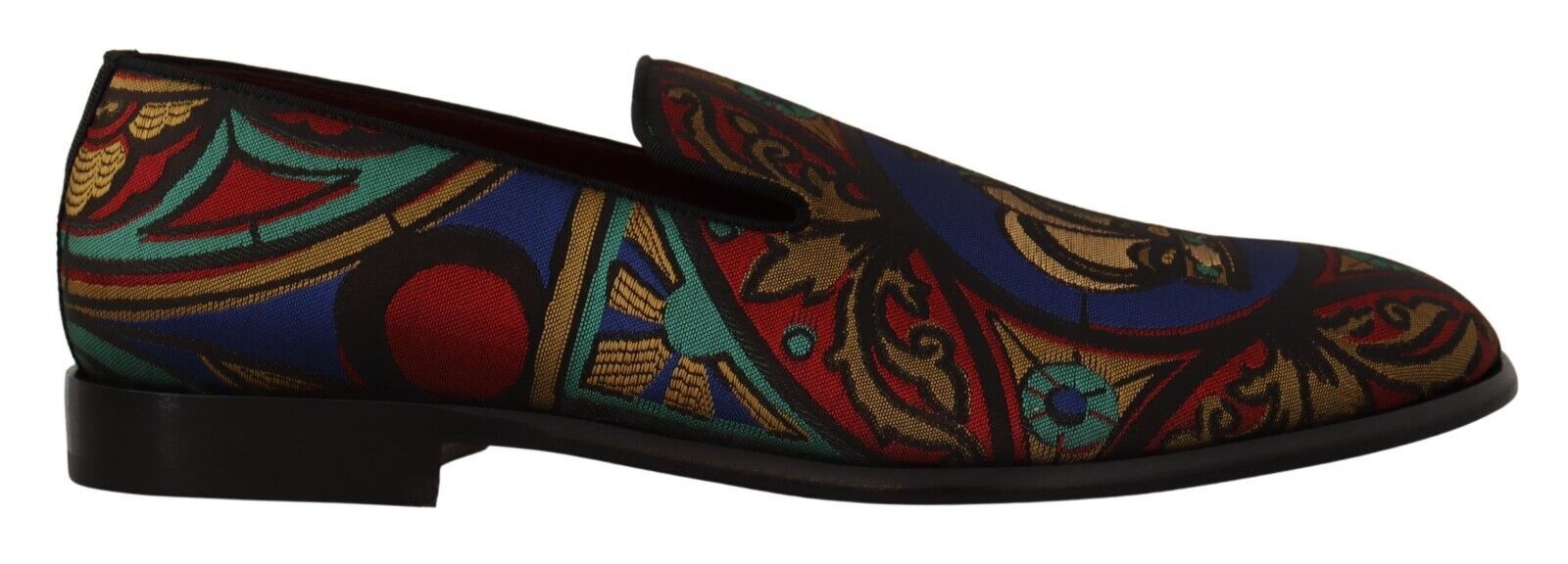 Dolce &amp; Gabbana Chaussons mocassins à enfiler en jacquard multicolore