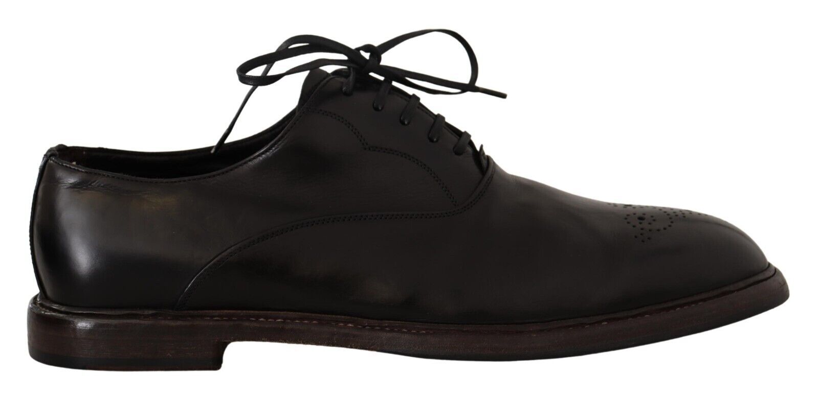 Dolce &amp; Gabbana Élégantes chaussures formelles Derby en cuir noir