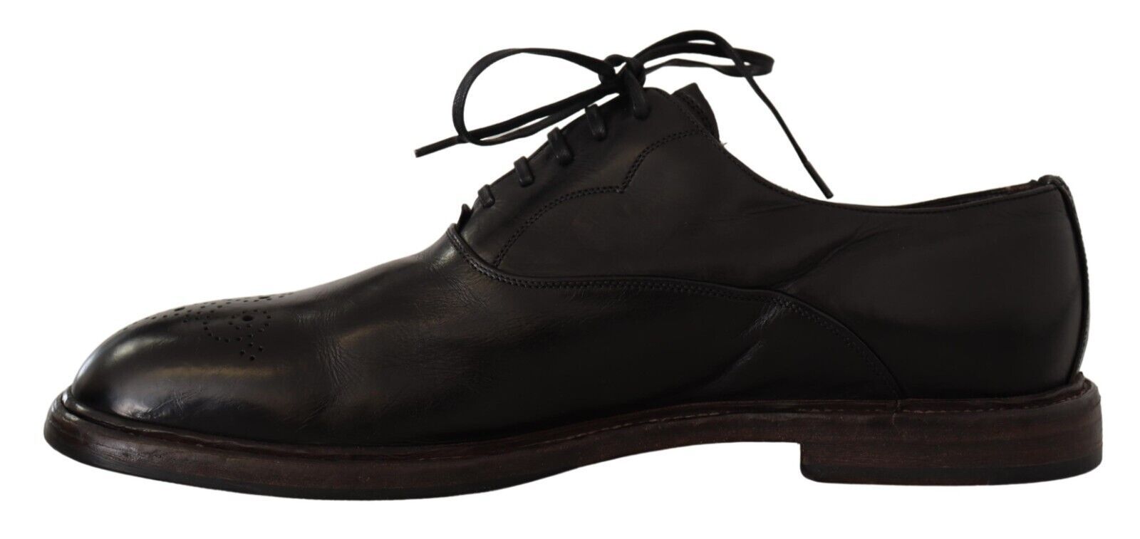 Dolce &amp; Gabbana Élégantes chaussures formelles Derby en cuir noir