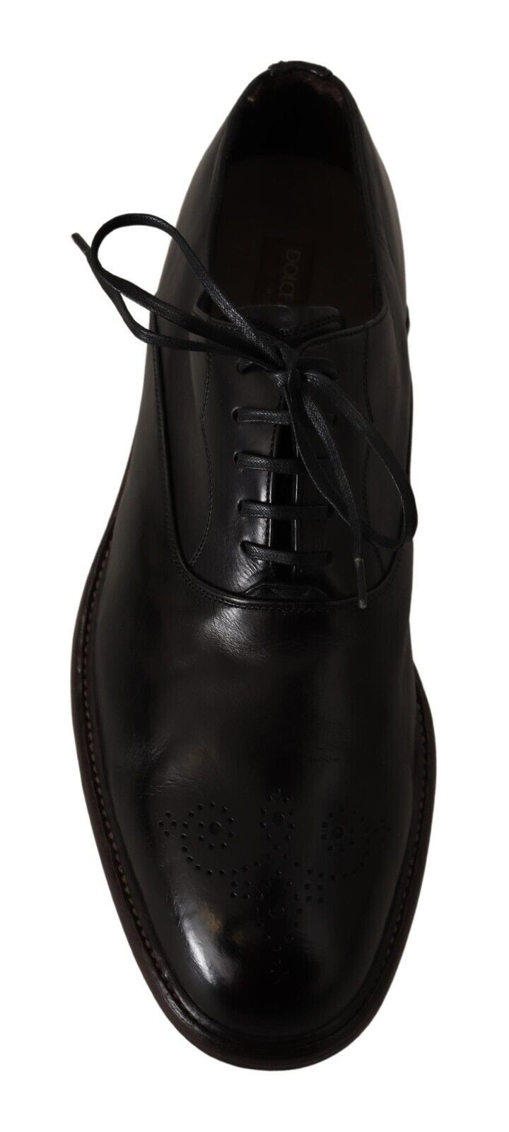 Dolce &amp; Gabbana Élégantes chaussures formelles Derby en cuir noir