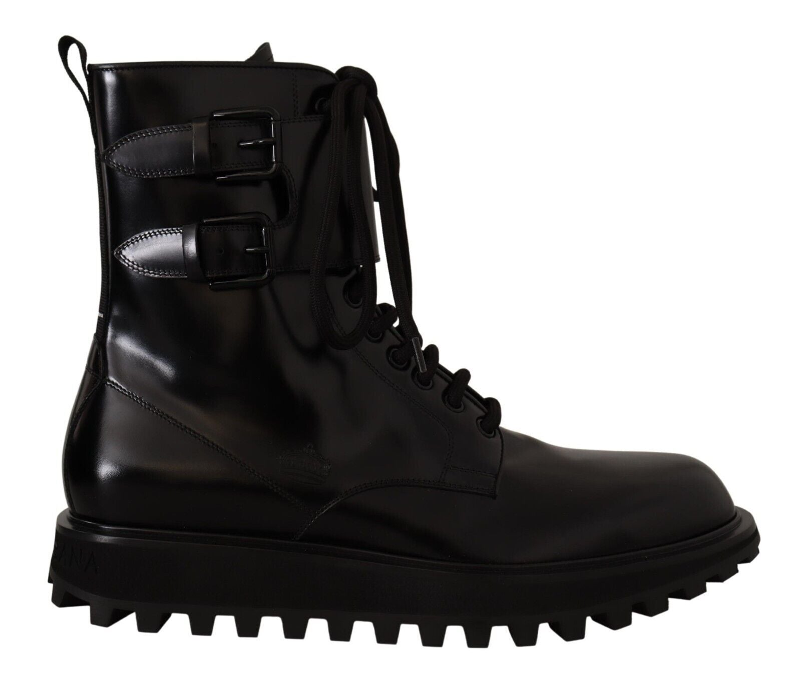 Dolce &amp; Gabbana Bottines élégantes en cuir noir