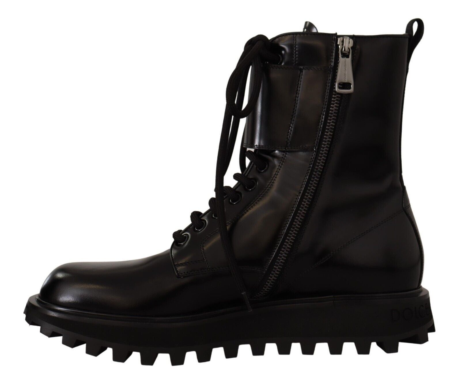 Dolce &amp; Gabbana Bottines élégantes en cuir noir