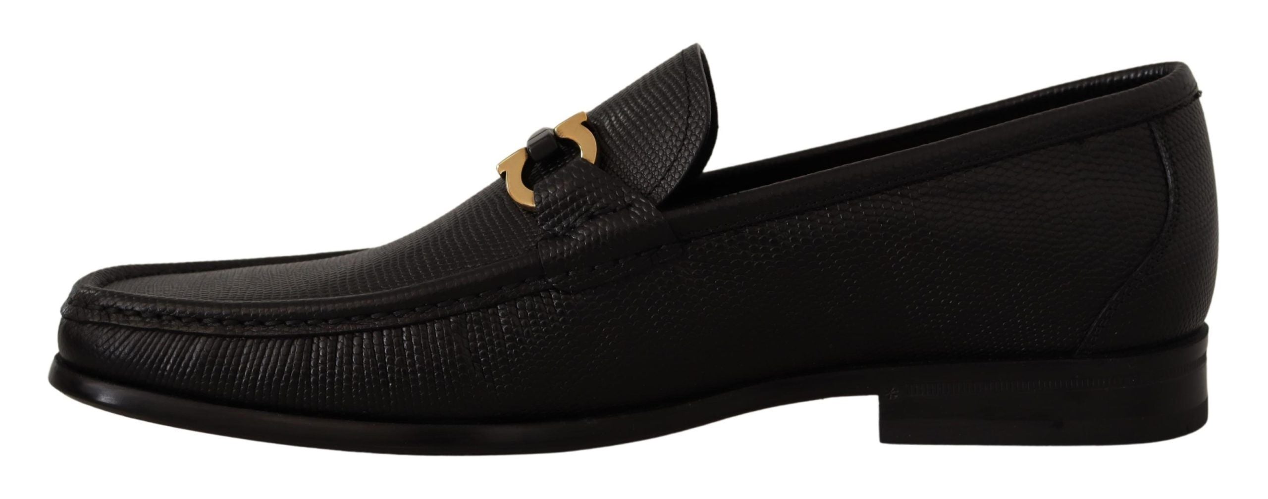 Salvatore Ferragamo Mocassins élégants en cuir de veau noir