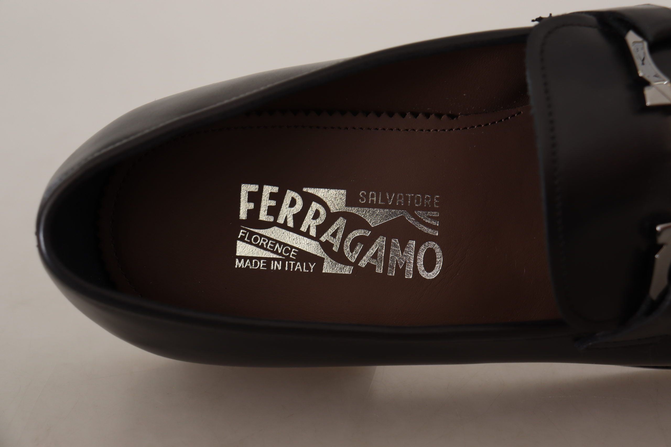 Salvatore Ferragamo Mocassins Gancio Bit en cuir noir Suave