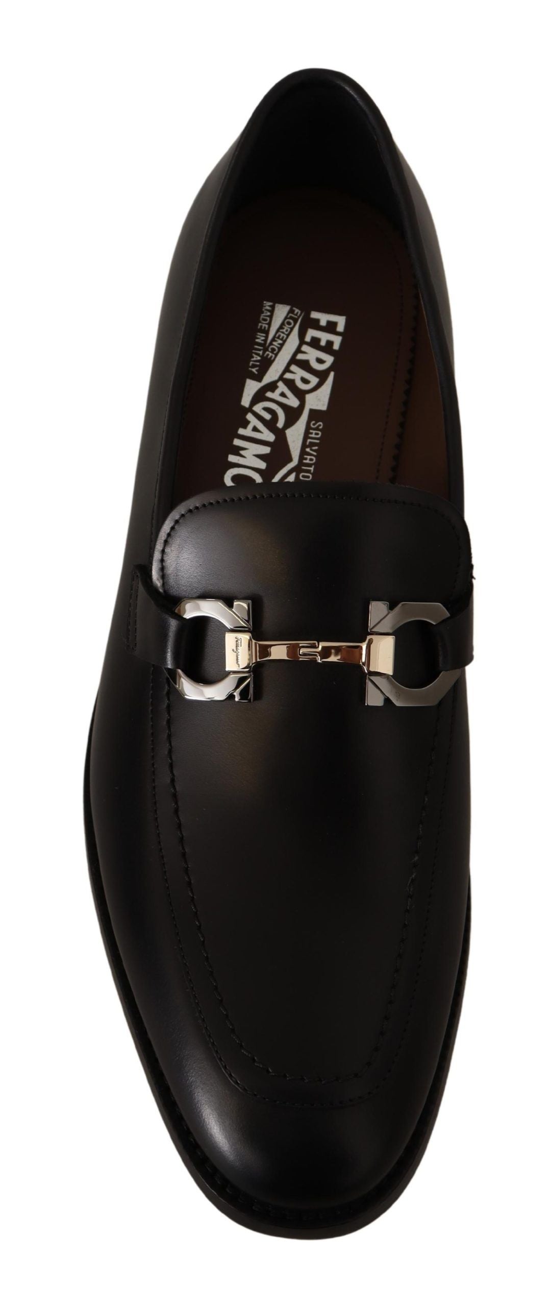 Salvatore Ferragamo Mocassins Gancio Bit en cuir noir Suave