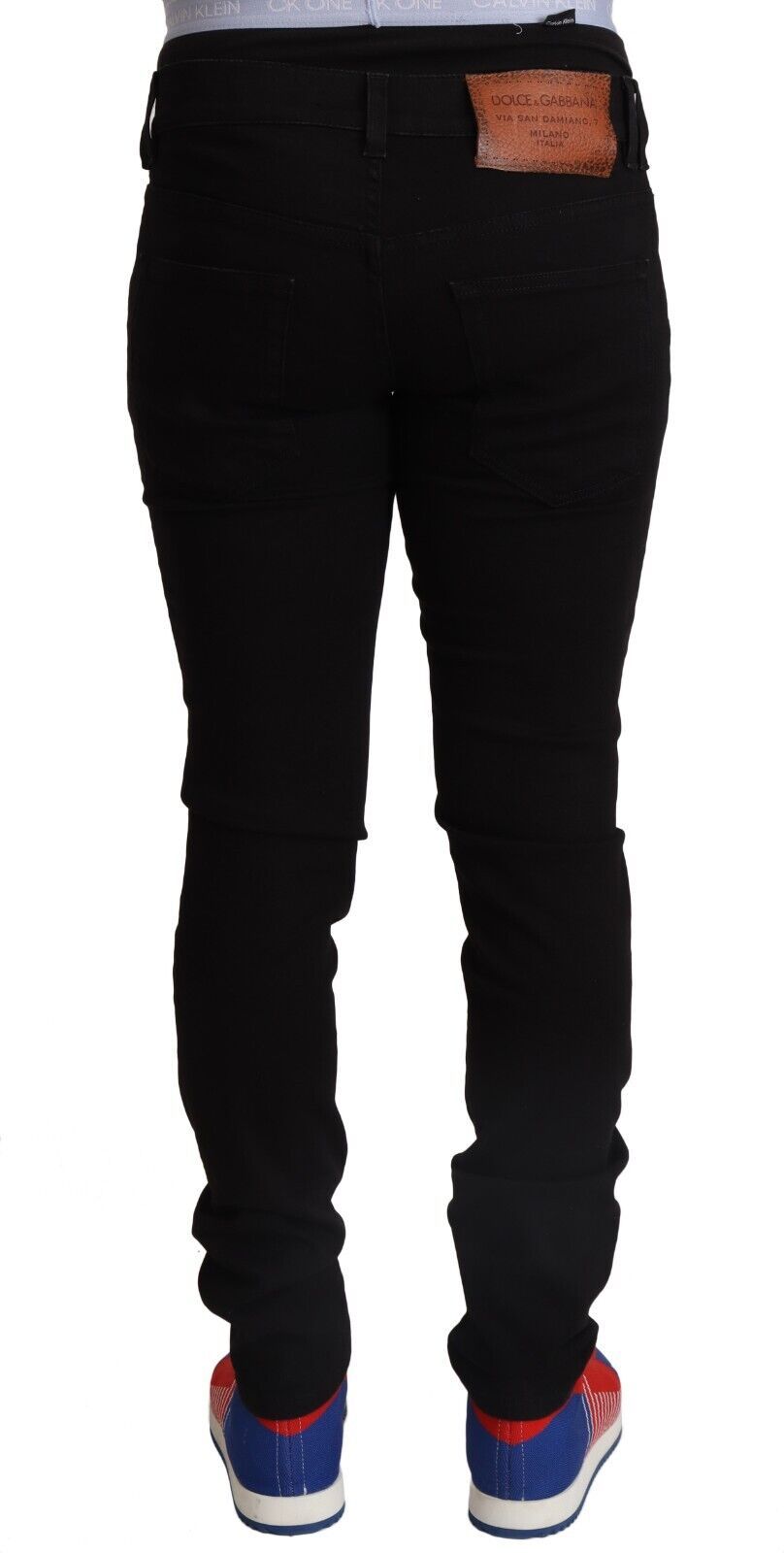 Dolce &amp; Gabbana Jean slim élégant en denim noir