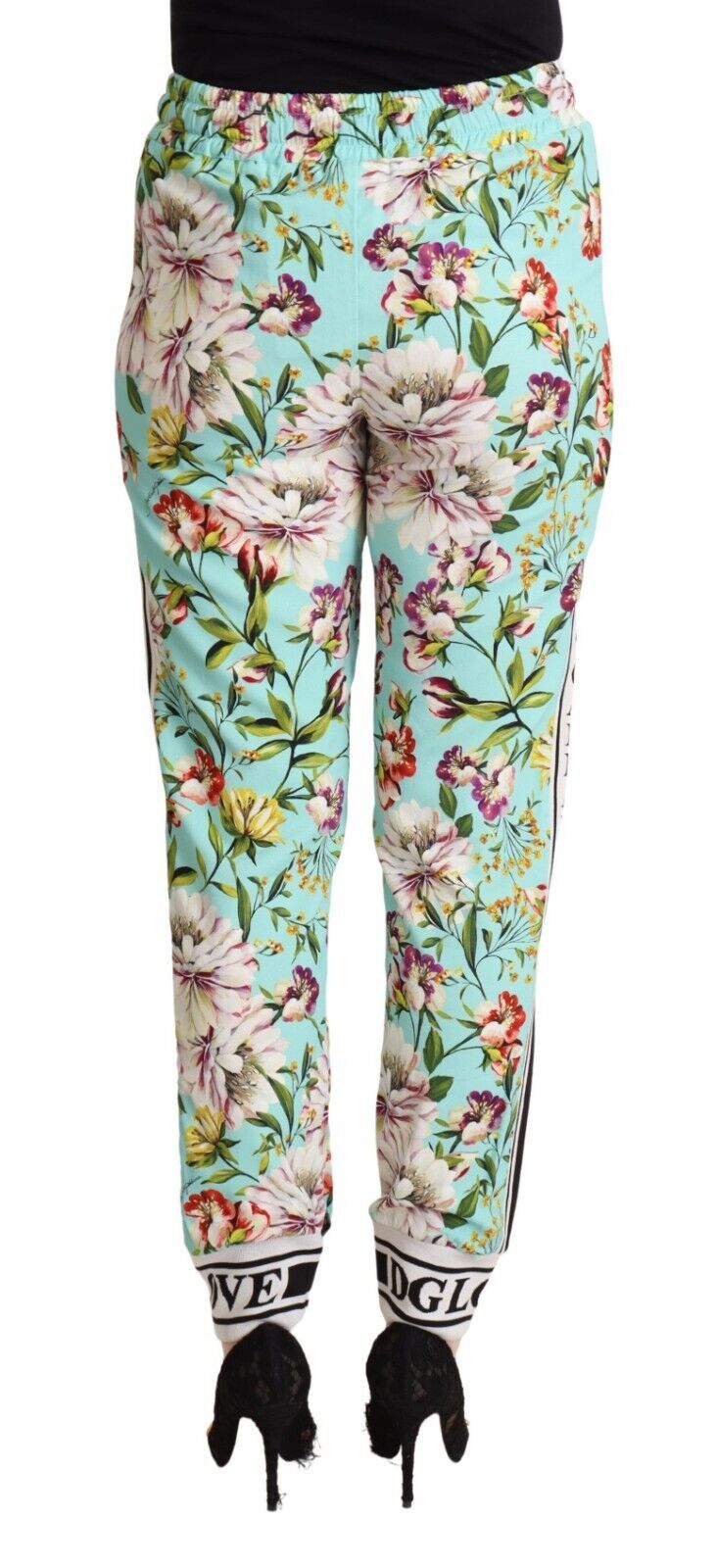 Dolce &amp; Gabbana Pantalon de jogging en viscose à fleurs en vert