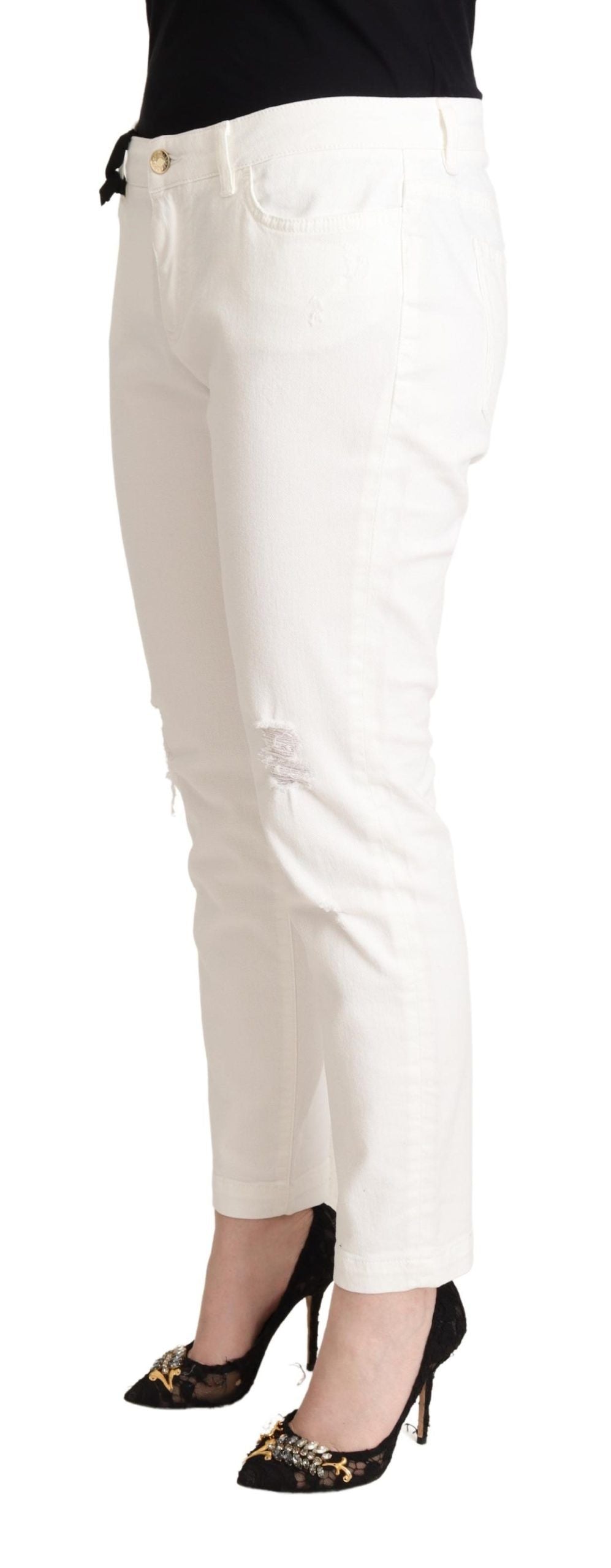 Dolce &amp; Gabbana Jean skinny blanc élégant