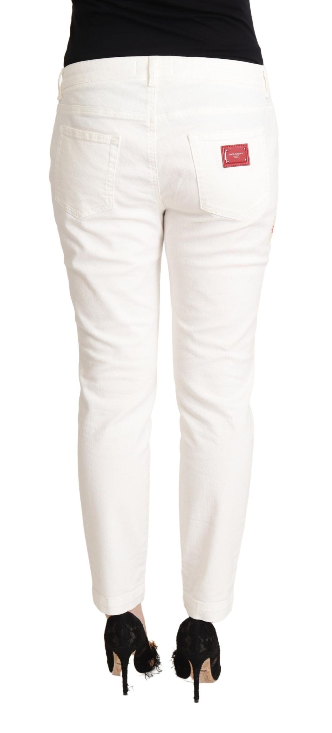 Dolce &amp; Gabbana Jean skinny blanc élégant