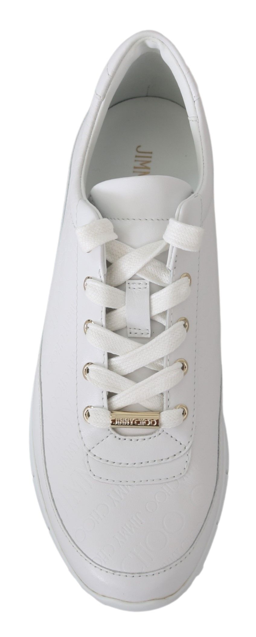 Jimmy Choo Baskets élégantes en cuir blanc