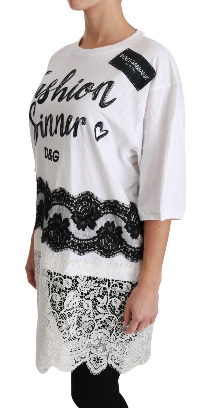 Dolce &amp; Gabbana Chic DG Fashion Sinners T-shirt surdimensionné