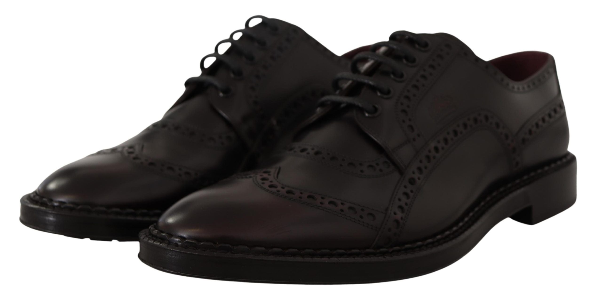 Dolce &amp; Gabbana Élégantes chaussures derby en cuir violet