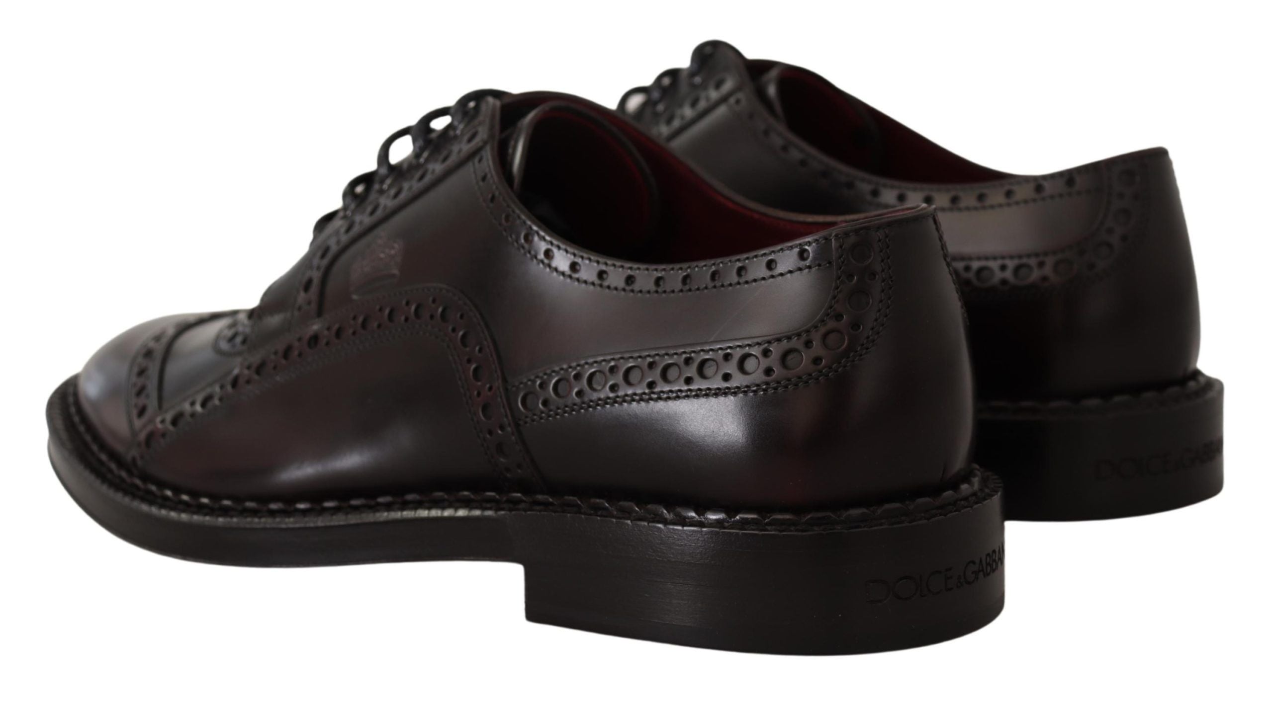 Dolce &amp; Gabbana Élégantes chaussures derby en cuir violet