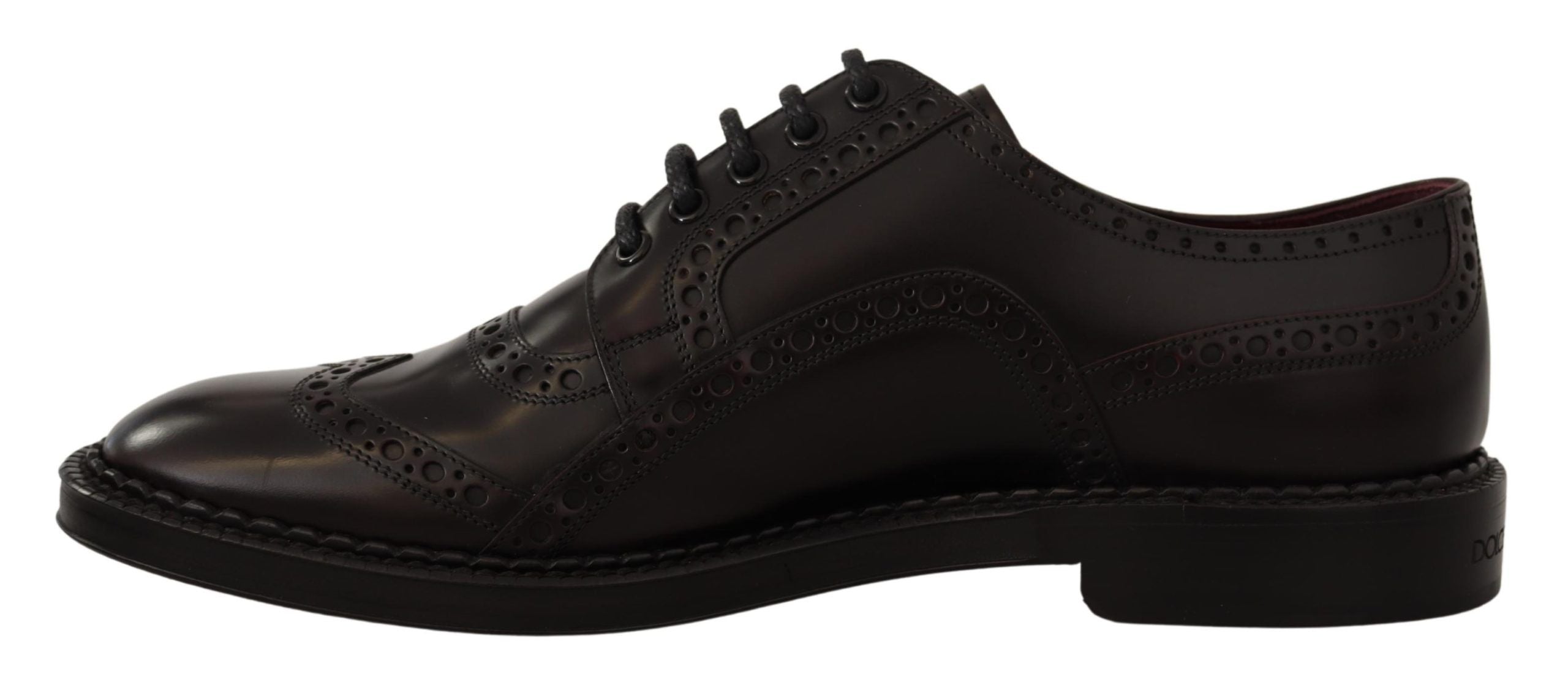 Dolce &amp; Gabbana Élégantes chaussures derby en cuir violet