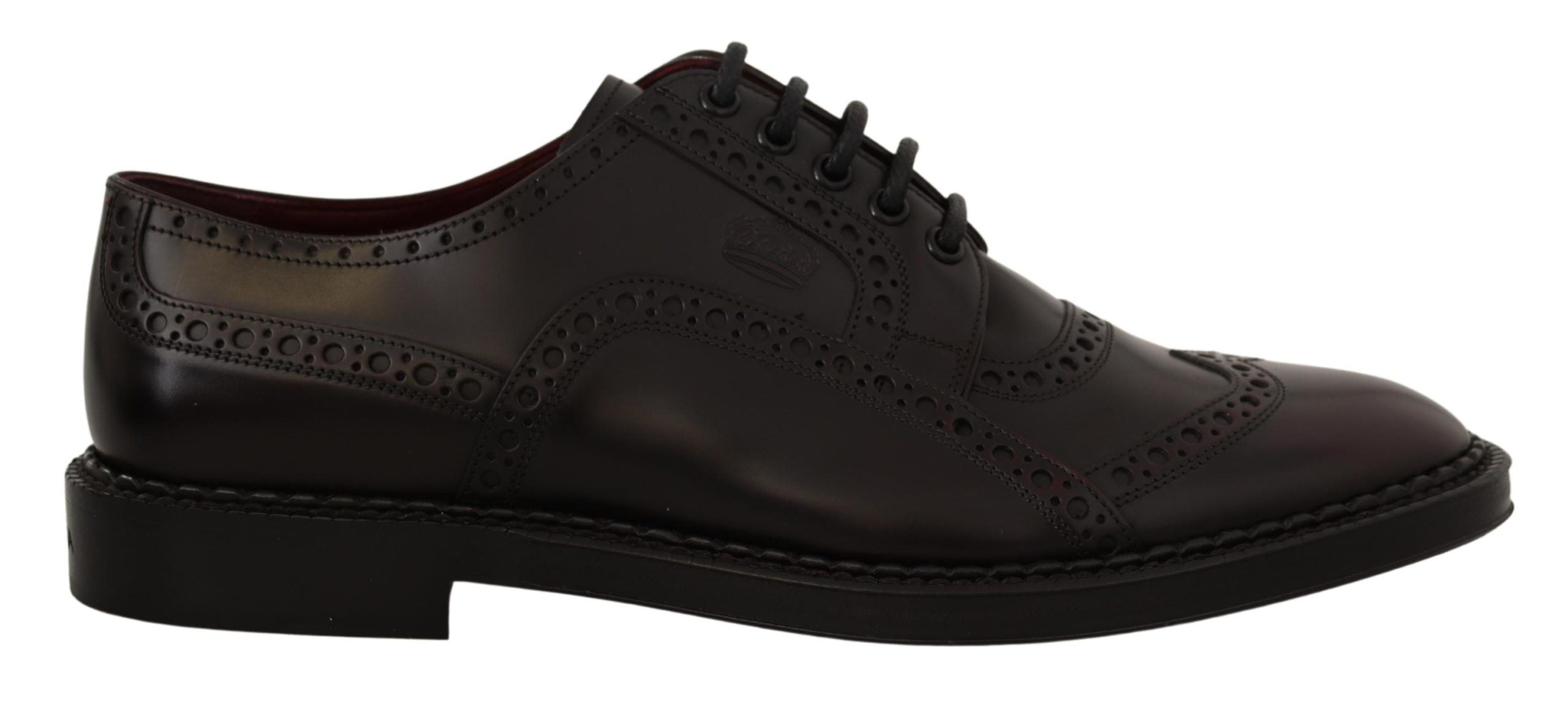 Dolce &amp; Gabbana Élégantes chaussures derby en cuir violet