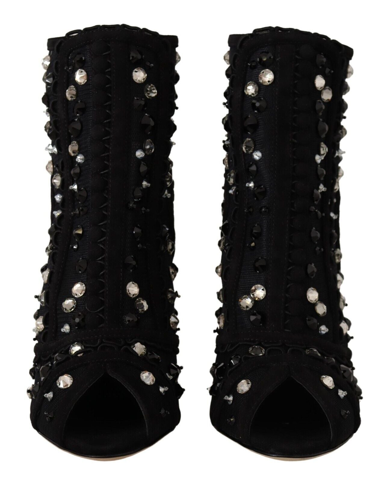 Dolce &amp; Gabbana Bottes courtes en cristal ornées