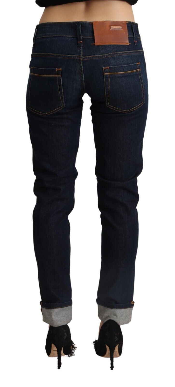 Acht Slim Fit Bleu Foncé Denim Elegance