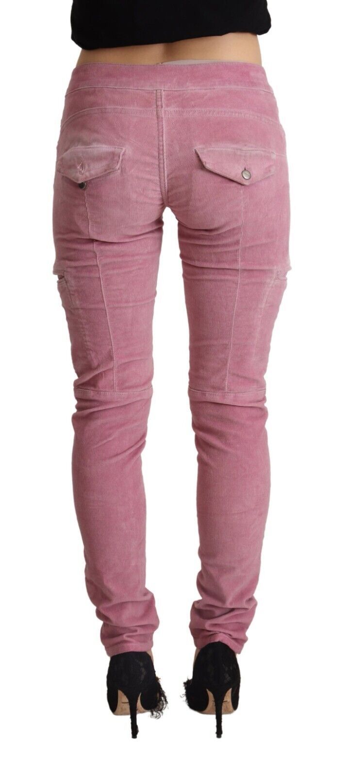 Jean skinny taille basse rose Acht Chic