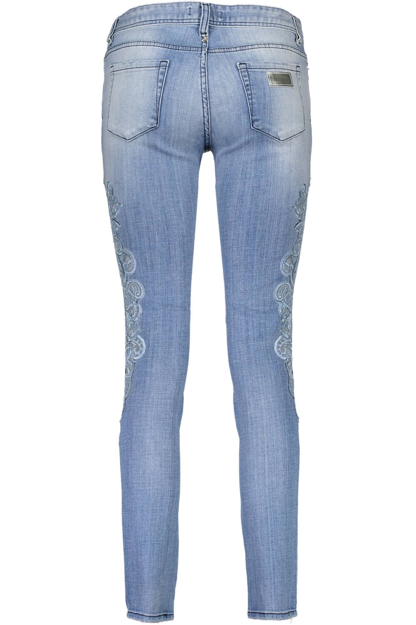 Just Cavalli Chic Denim brodé bleu clair