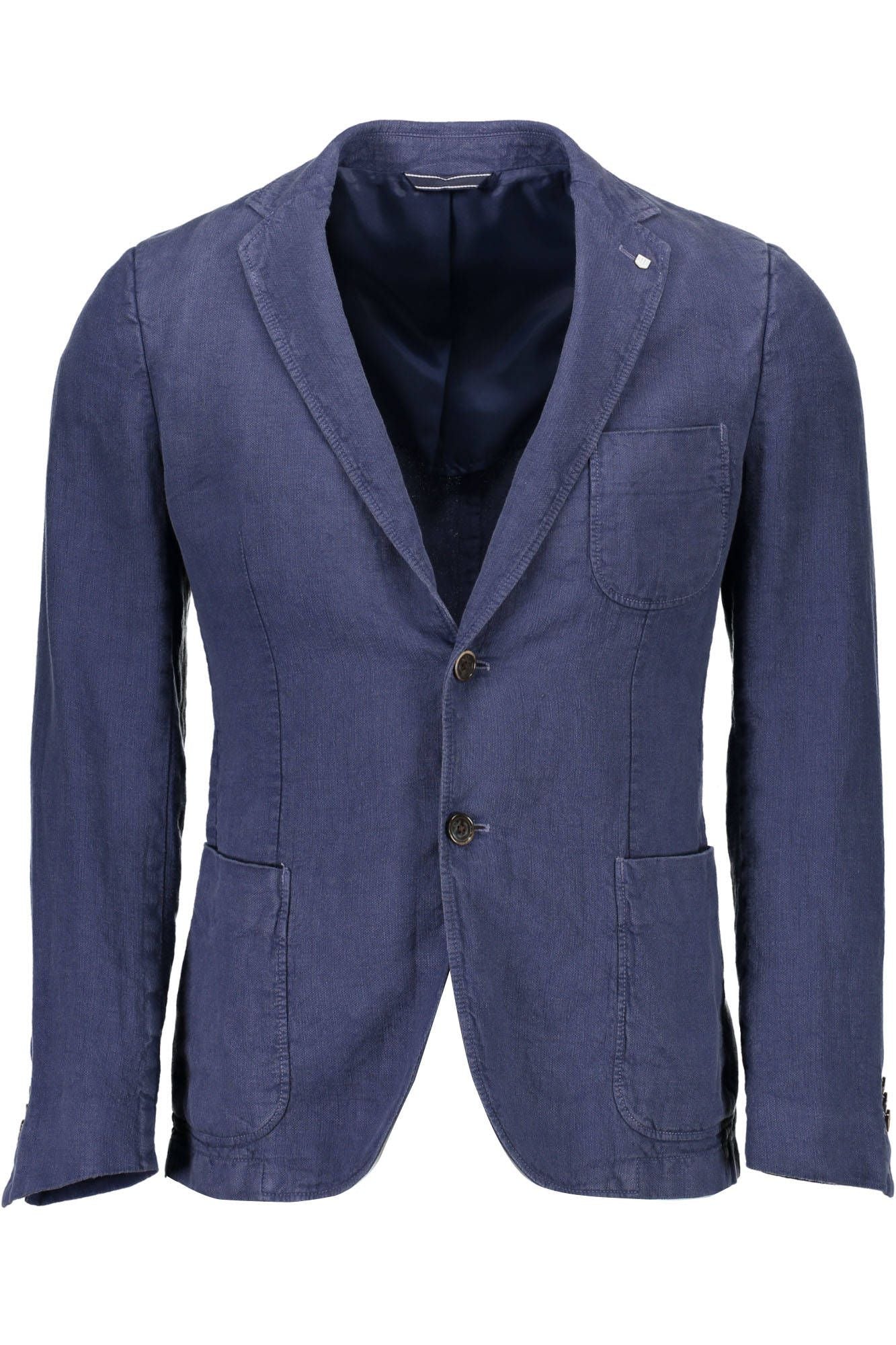 Veste Classique en Lin Élégante Gant - Bleu Serene